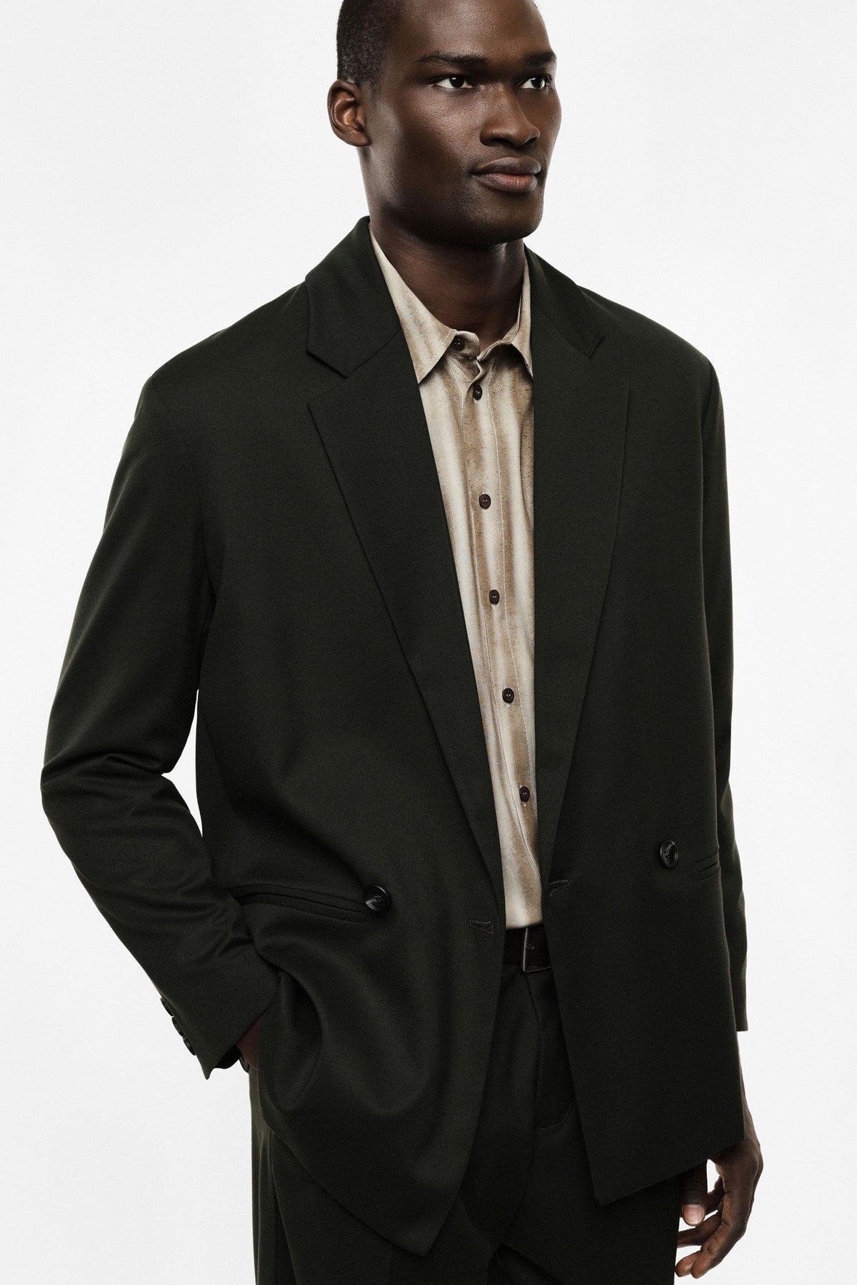 Blazer doppio petto regular-fit con tasche Verde Bosco Imperial JZ1MMBV