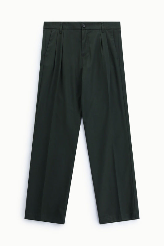Pantaloni regular-fit con pinces e tasche posteriori Verde Bosco Imperial PD3MMBV