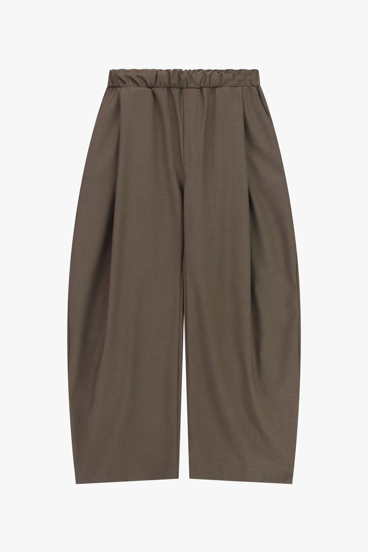 Pantaloni baggy-fit con pinces e vita elasticizzata Taupe Imperial PE6YMBV