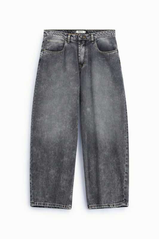 Jeans baggy-fit a vita alta lavaggio effetto vintage Nero Denim Imperial PE8DMBDW5T