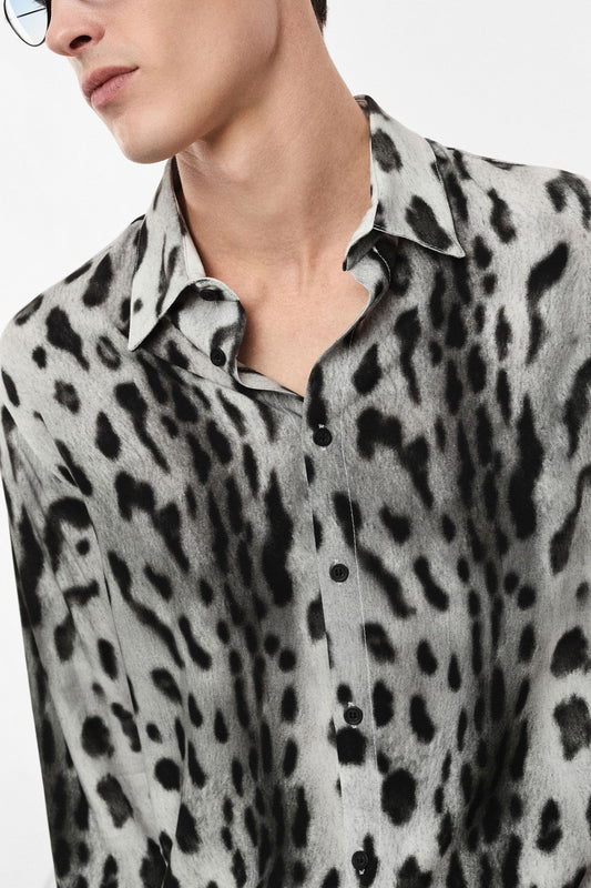 Camicia stampa maculata
