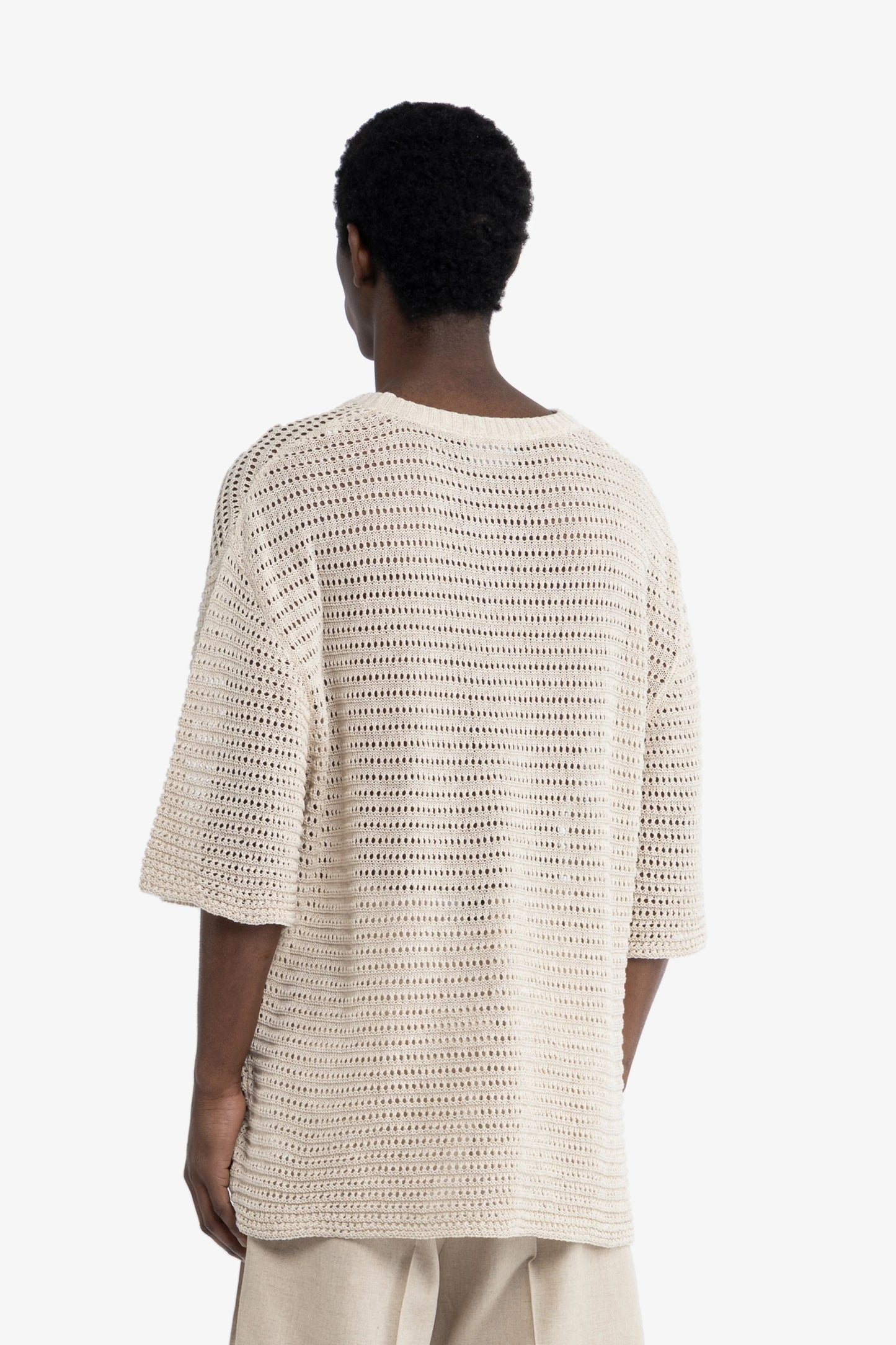 Maglia crochet oversize - Lino