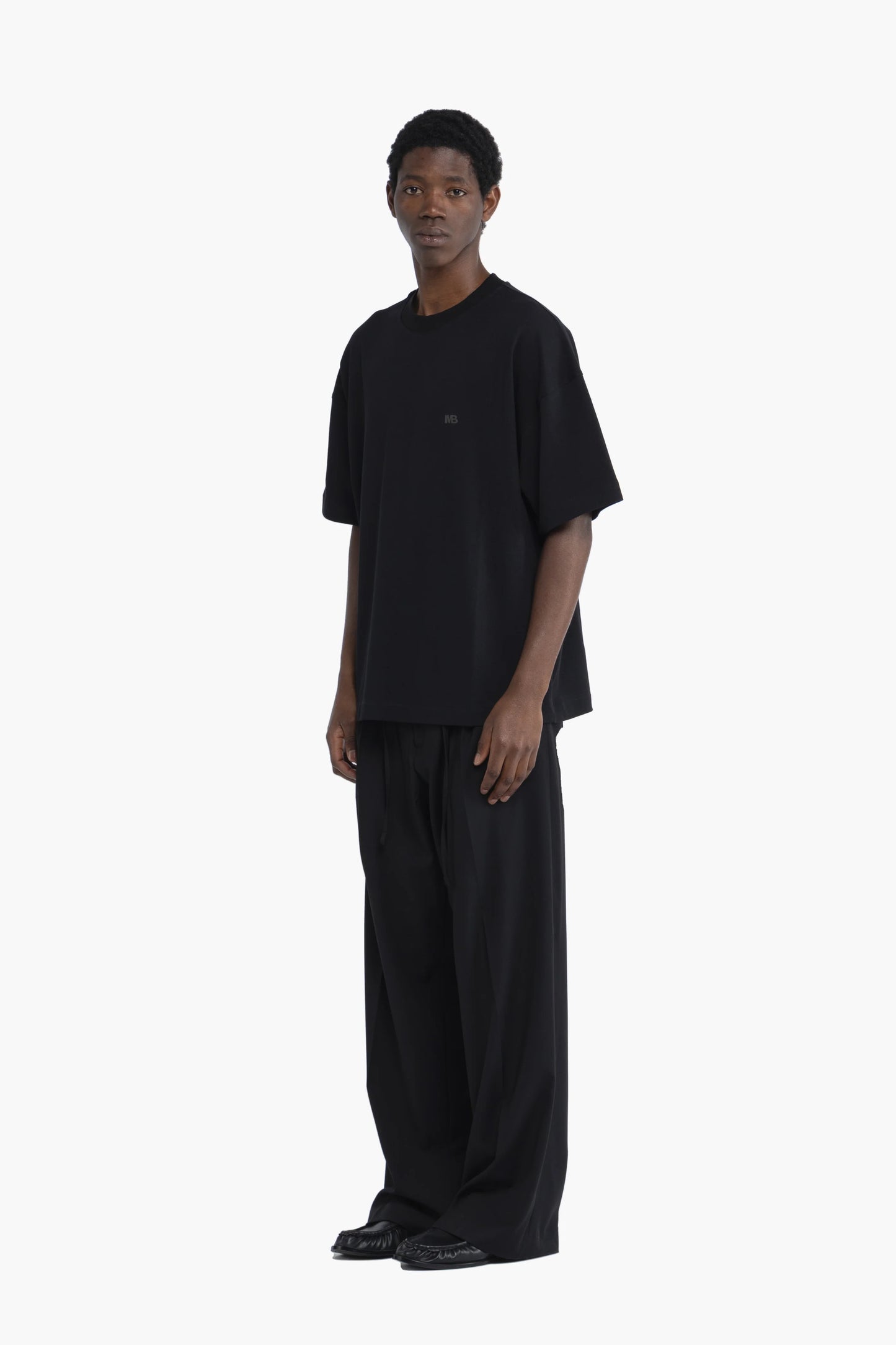 T-shirt oversize logo - Nero