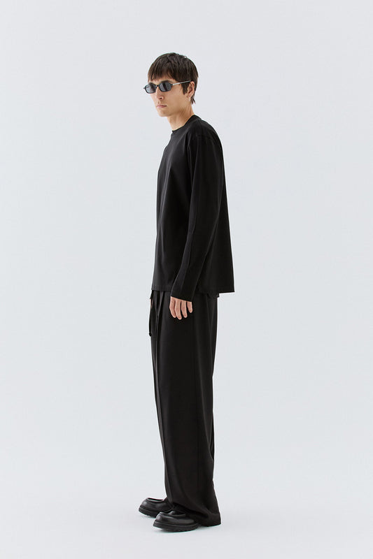 T-shirt in cotone mercerizzato - Nero I’M BRIAN TS3932