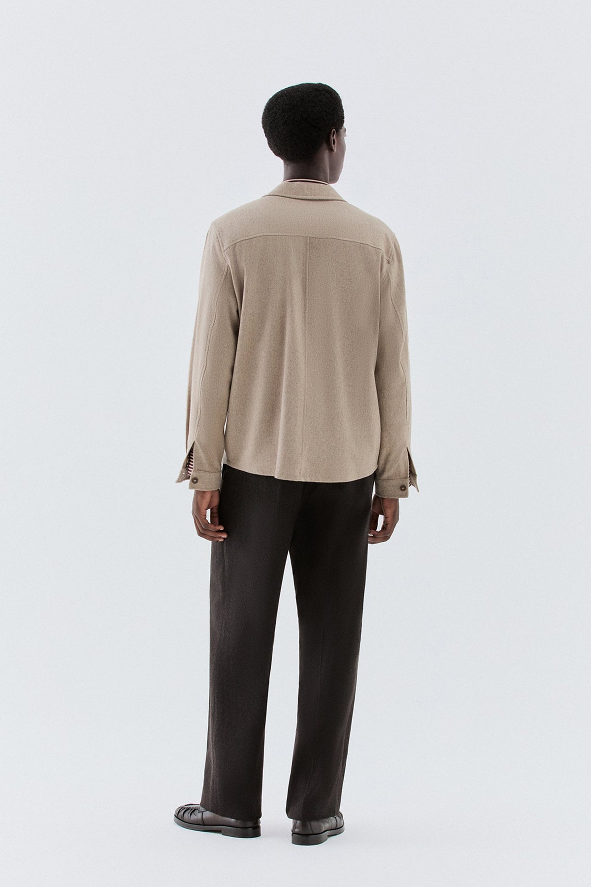 Overshirt in lana - Beige I’M BRIAN CA3829