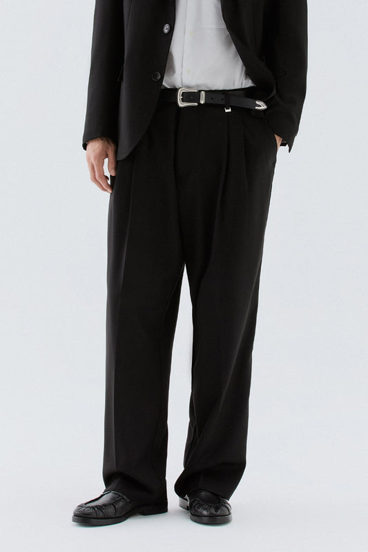 Pantaloni larghi a due pinces - Nero I’M BRIAN PA3887