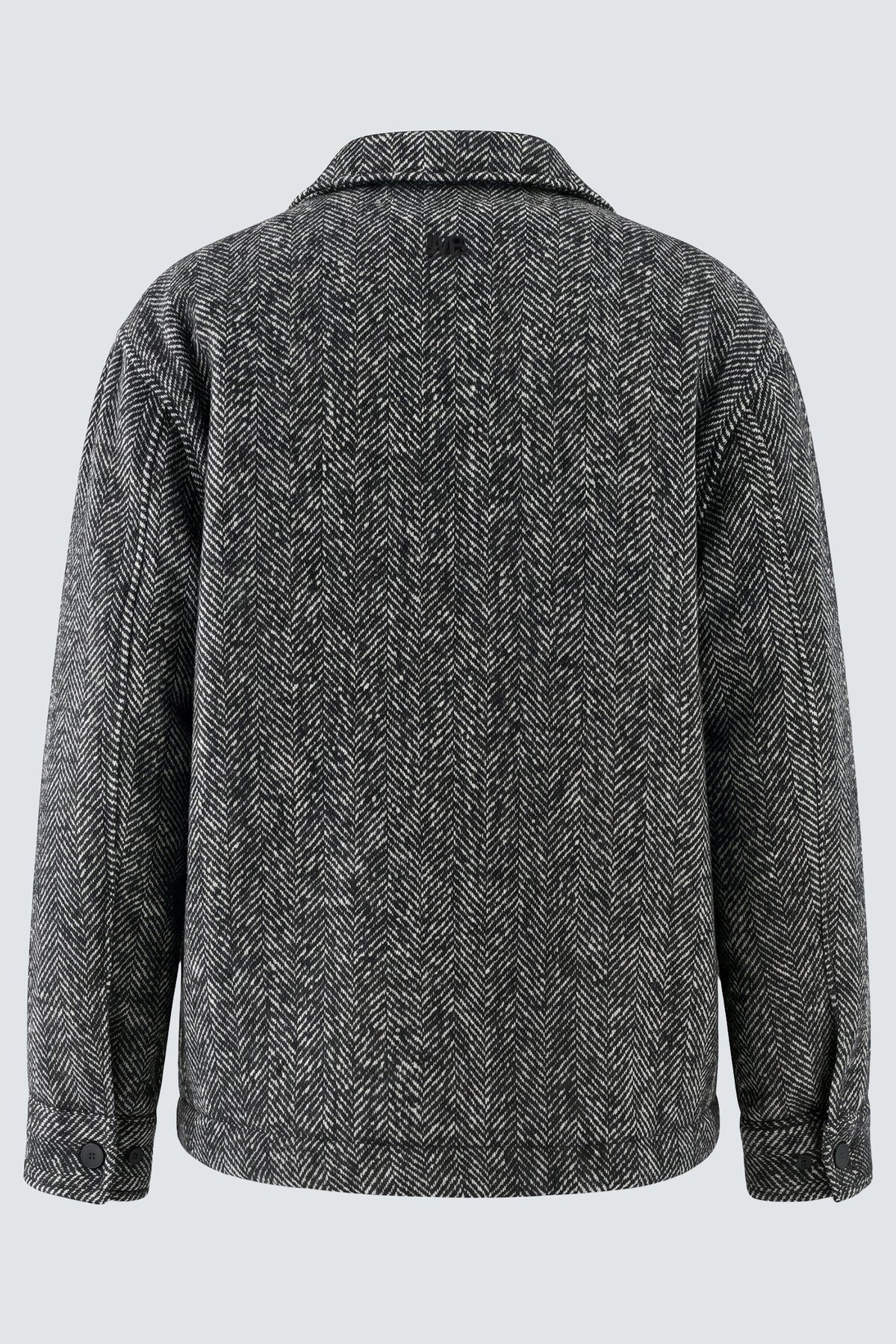 Cappotto corto spigato oversize nero I’M BRIAN CP3867