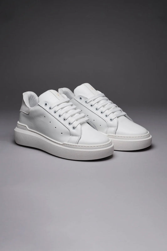 VEGA - Sneakers a suola alta retro bianco