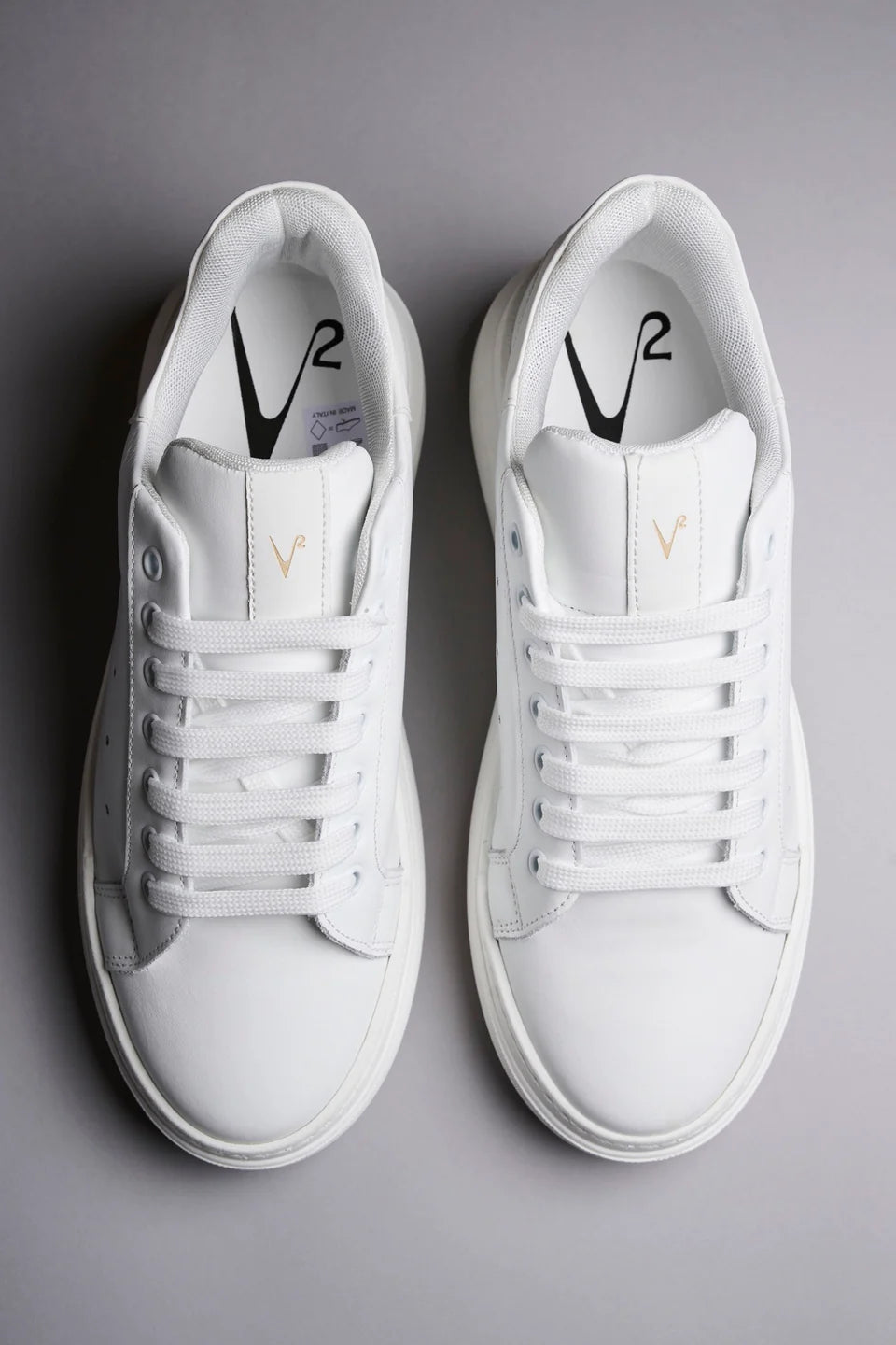 VEGA - Sneakers a suola alta retro bianco