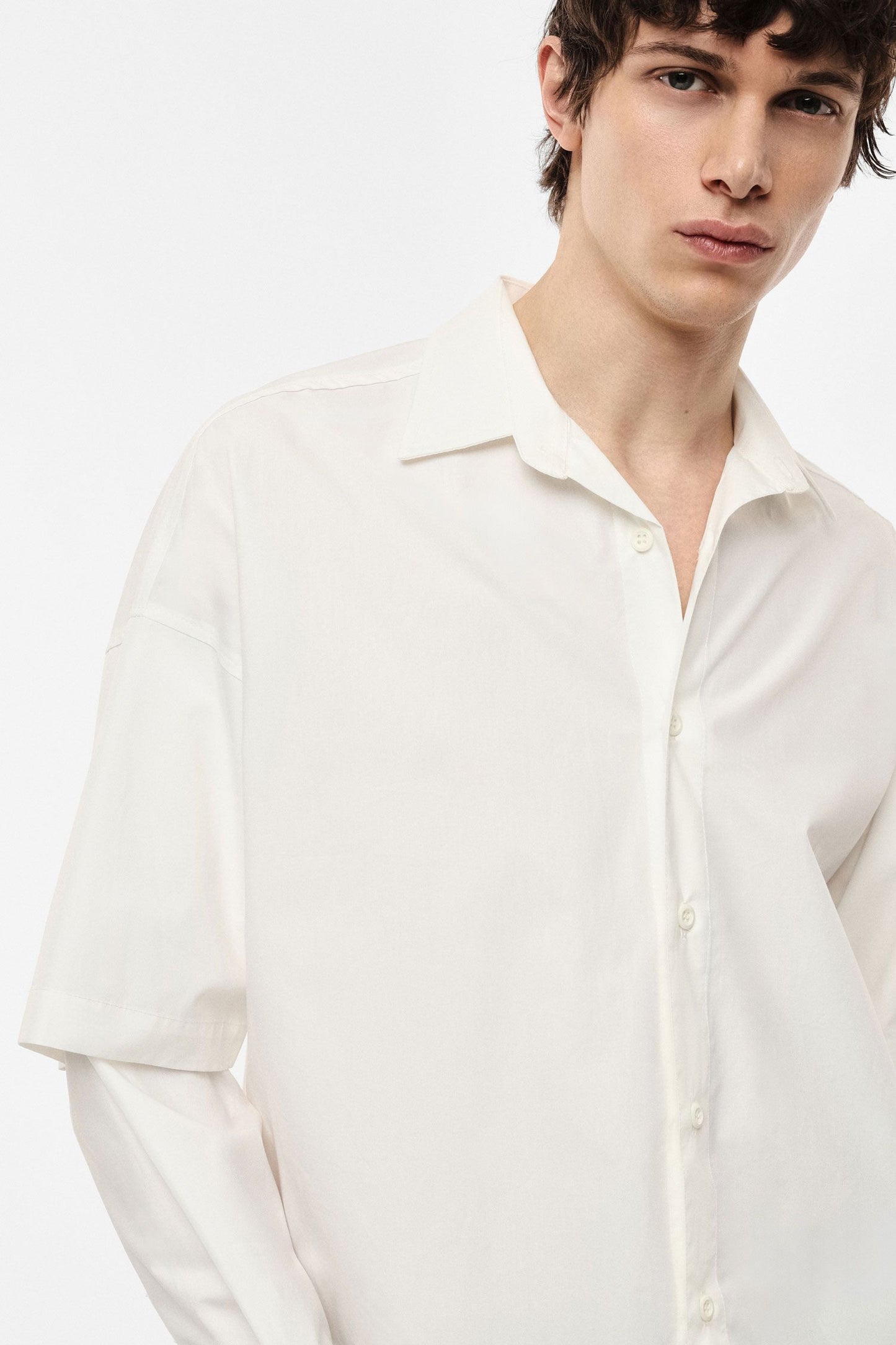 Camicia ampia con doppio strato