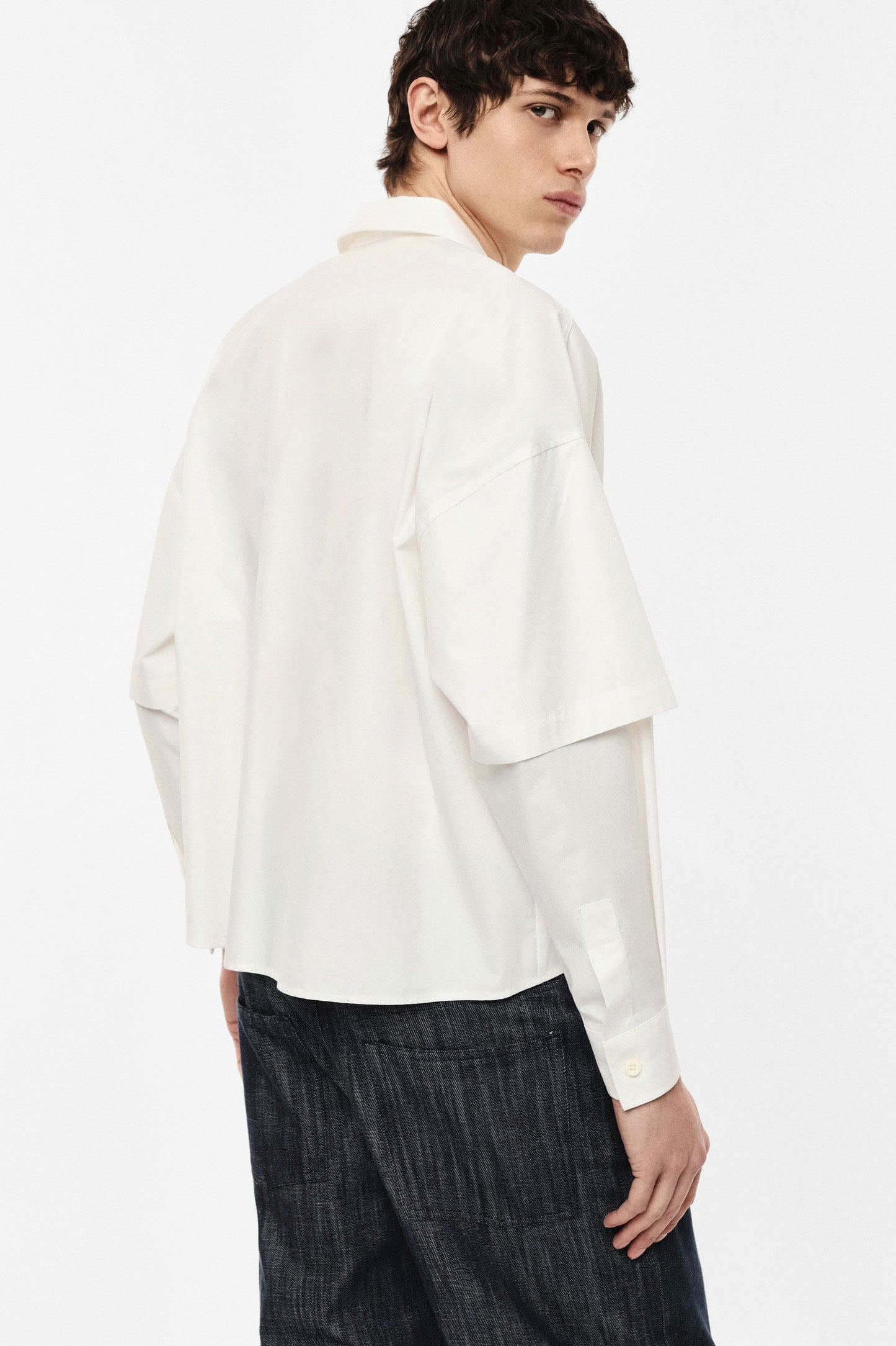 Camicia ampia con doppio strato