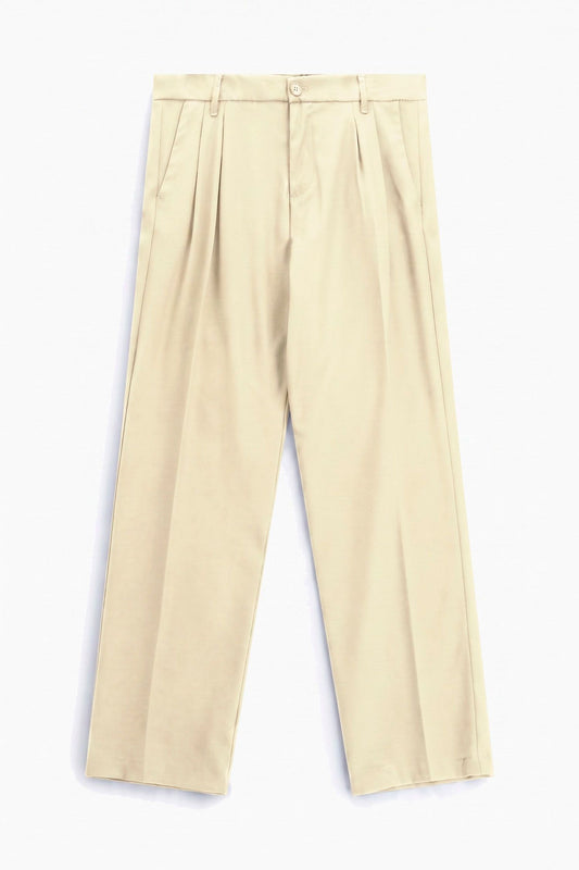 Pantaloni regular-fit con pinces e tasche posteriori Beige Imperial PD3MMBV