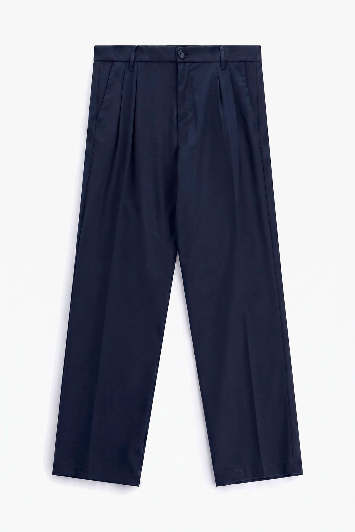 Pantaloni regular-fit con pinces e tasche posteriori Navy Imperial PD3MMBV