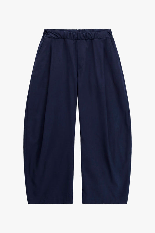 Pantaloni baggy-fit con pinces e vita elasticizzata Navy Imperial PE6YMBV