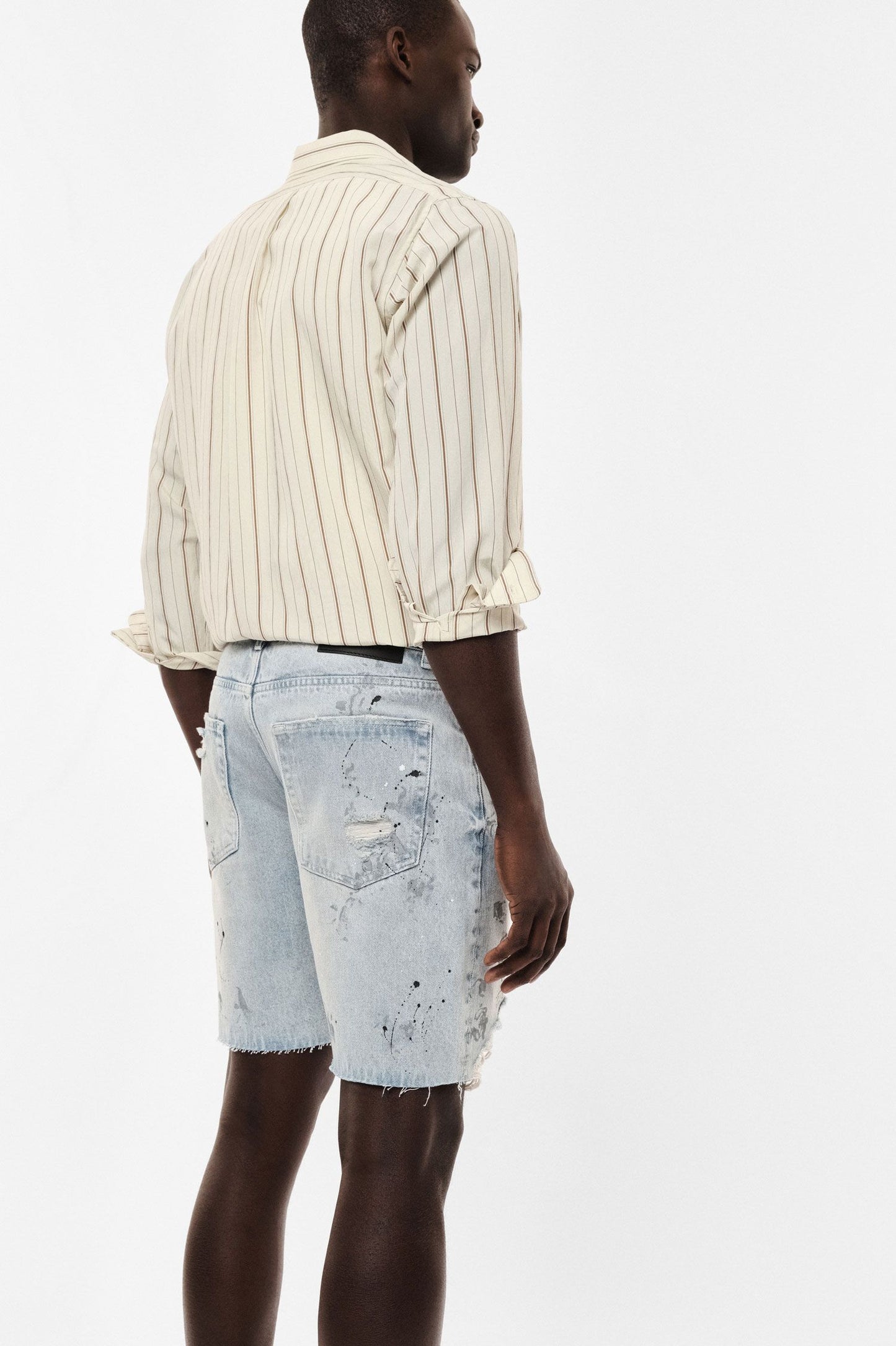 Bermuda in denim con dettagli