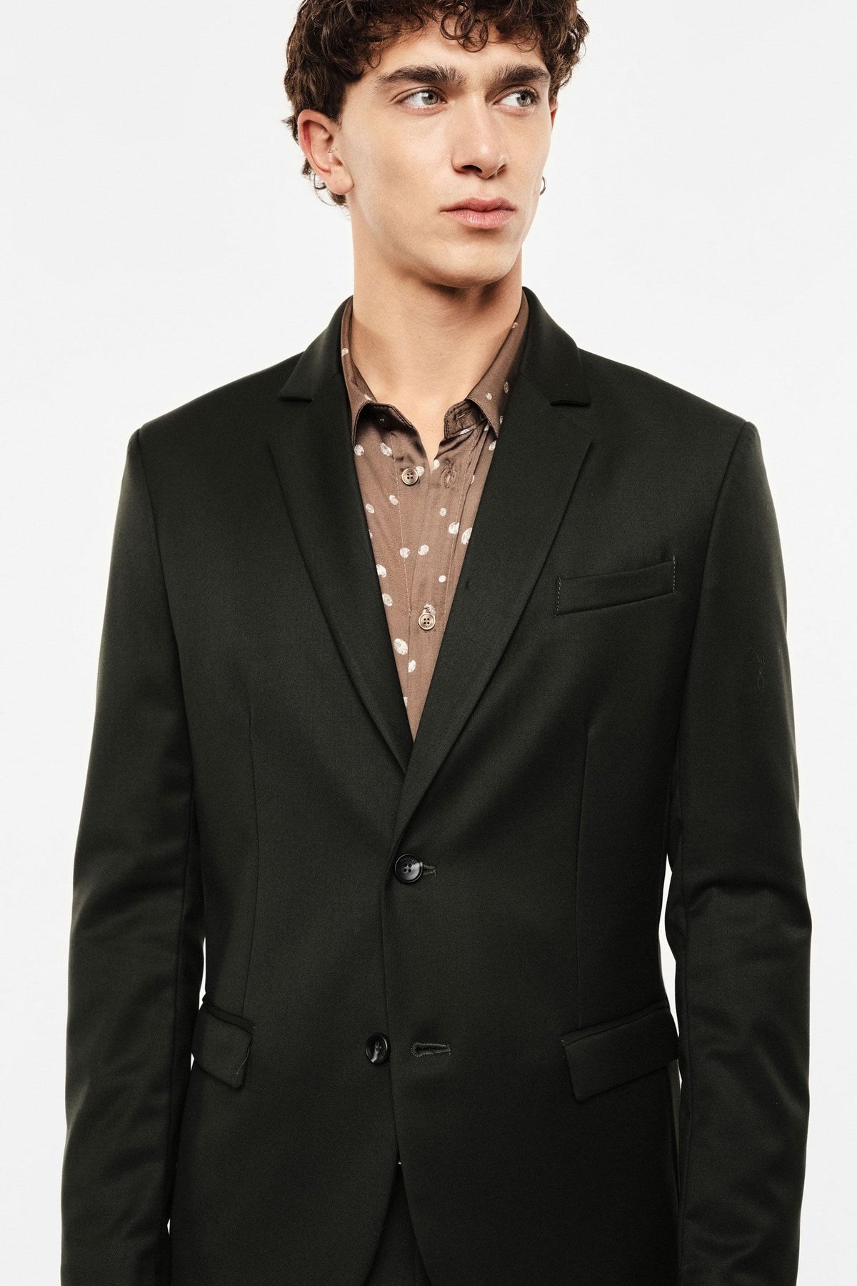 Blazer monopetto regular-fit con tasche a patta Verde Bosco Imperial JZ1EMBV