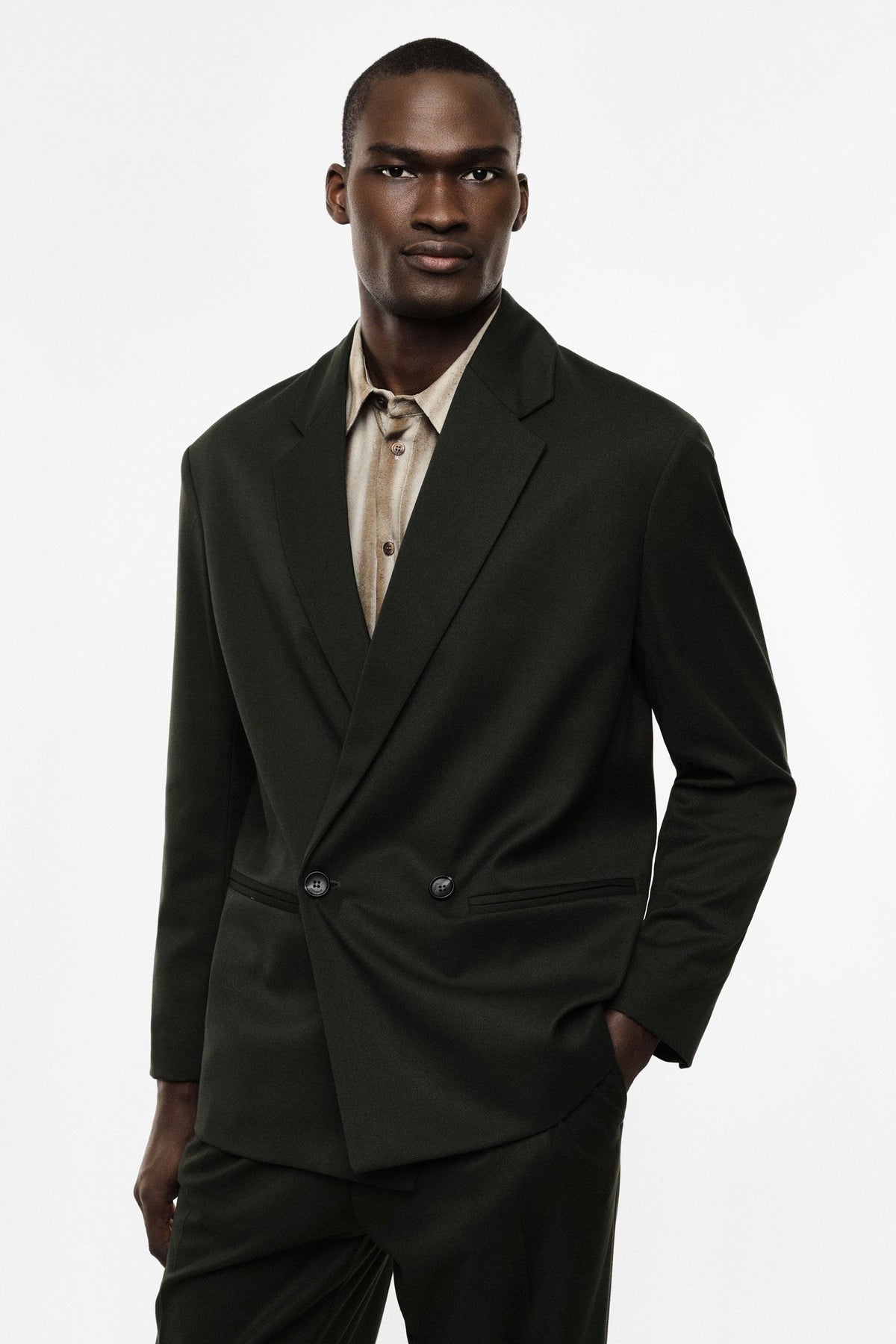 Blazer doppio petto regular-fit con tasche Verde Bosco Imperial JZ1MMBV
