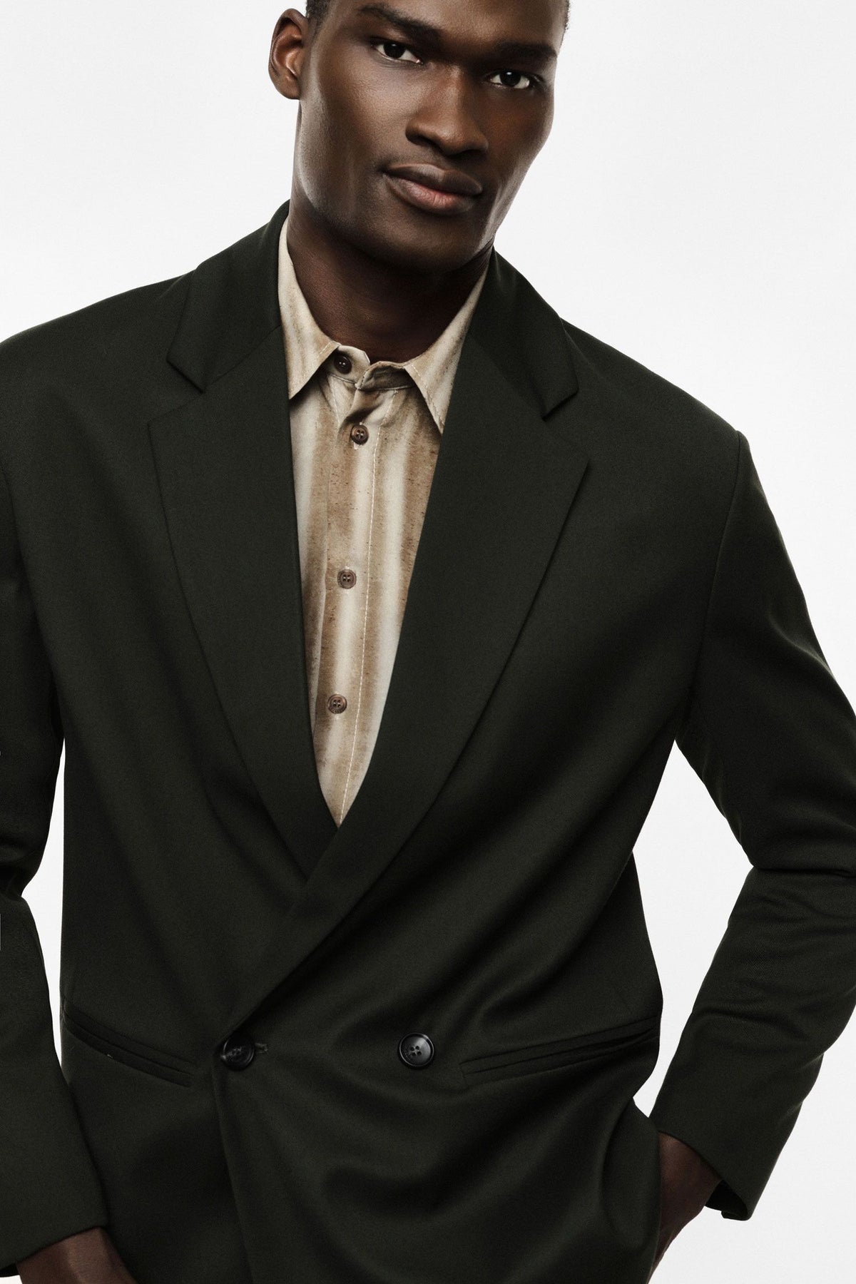 Blazer doppio petto regular-fit con tasche Verde Bosco Imperial JZ1MMBV