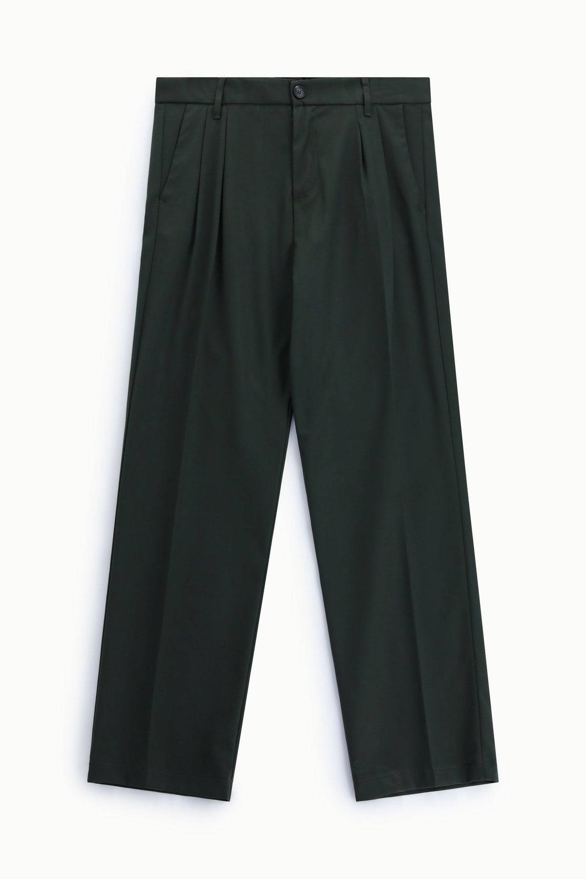 Pantaloni regular-fit con pinces e tasche posteriori Verde Bosco Imperial PD3MMBV