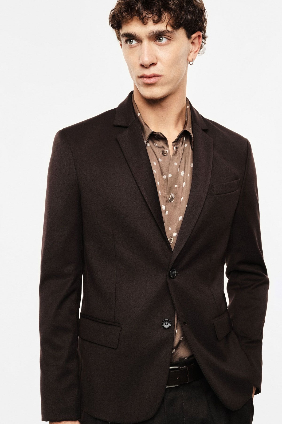 Blazer monopetto regular-fit con tasche a patta Moro Imperial JZ1EMBV