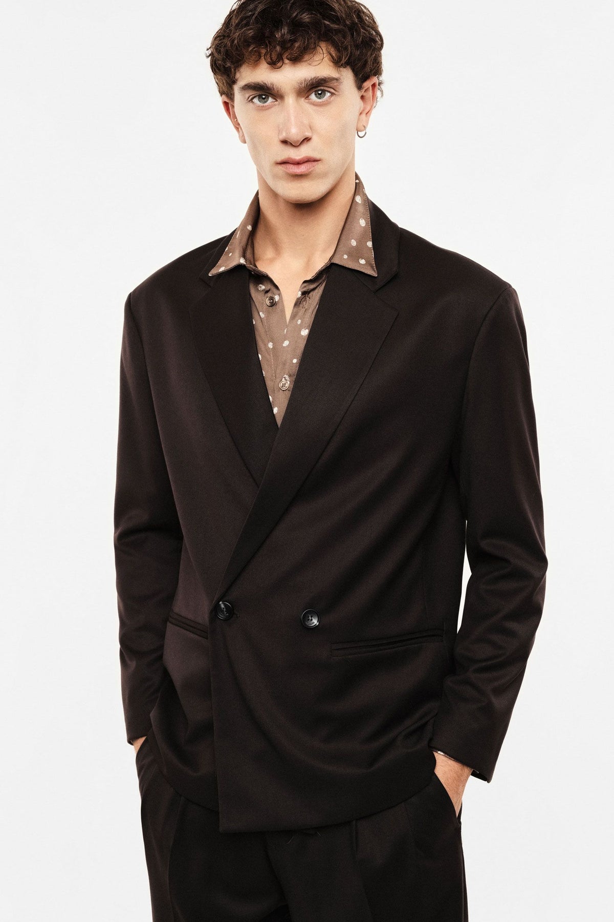 Blazer doppio petto regular-fit con tasche Moro Imperial JZ1MMBV