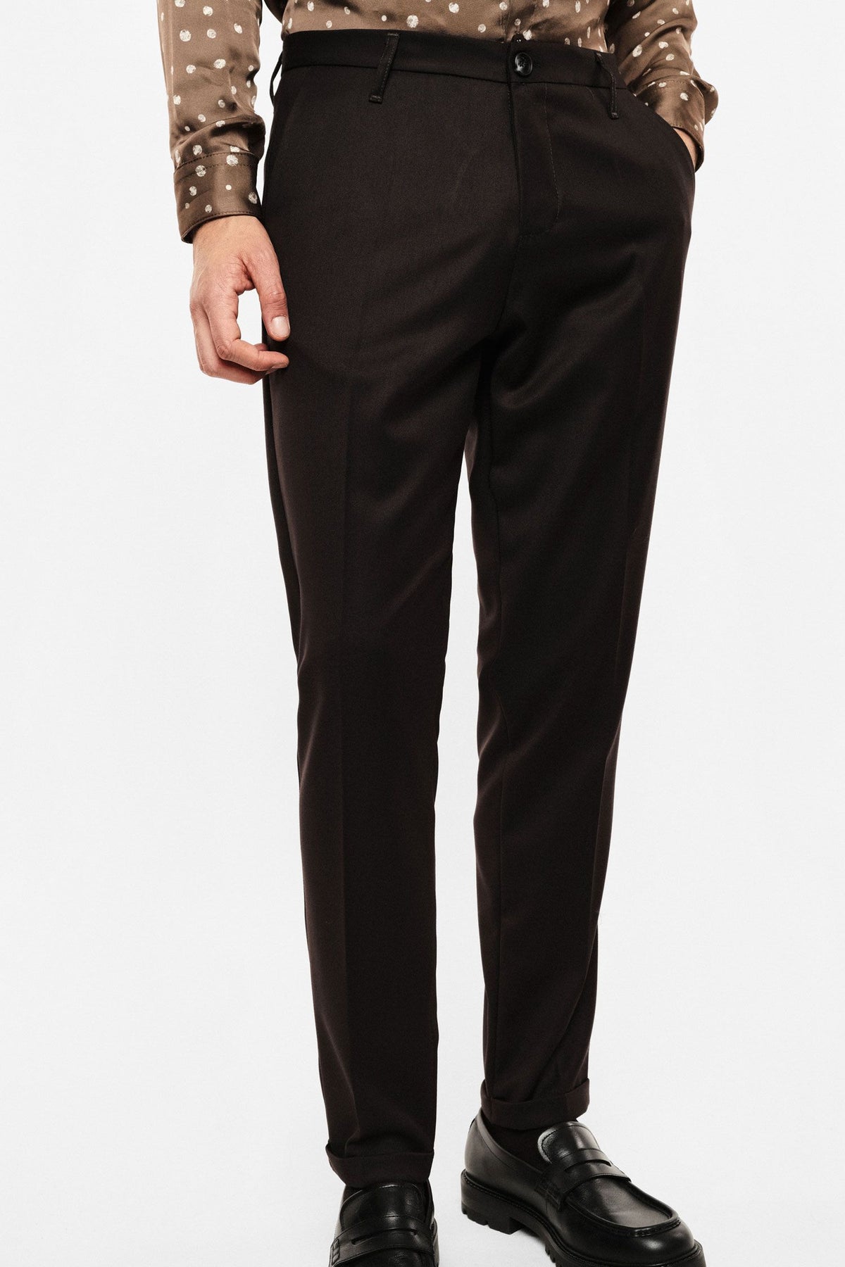 Pantaloni chino-fit con piega centrale Moro Imperial PD3JMBV