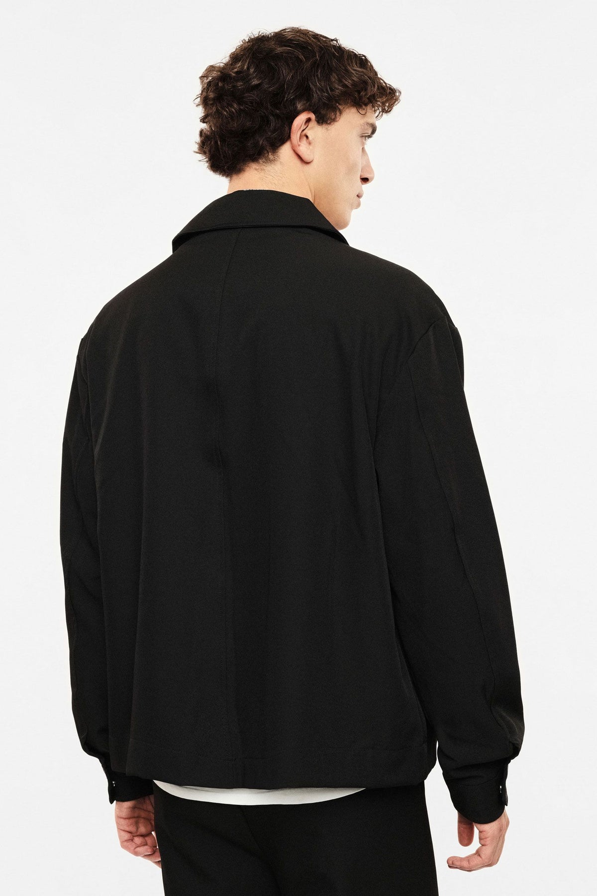 Camicia classica con tasche frontali e collo classico Nero Imperial C89793D525