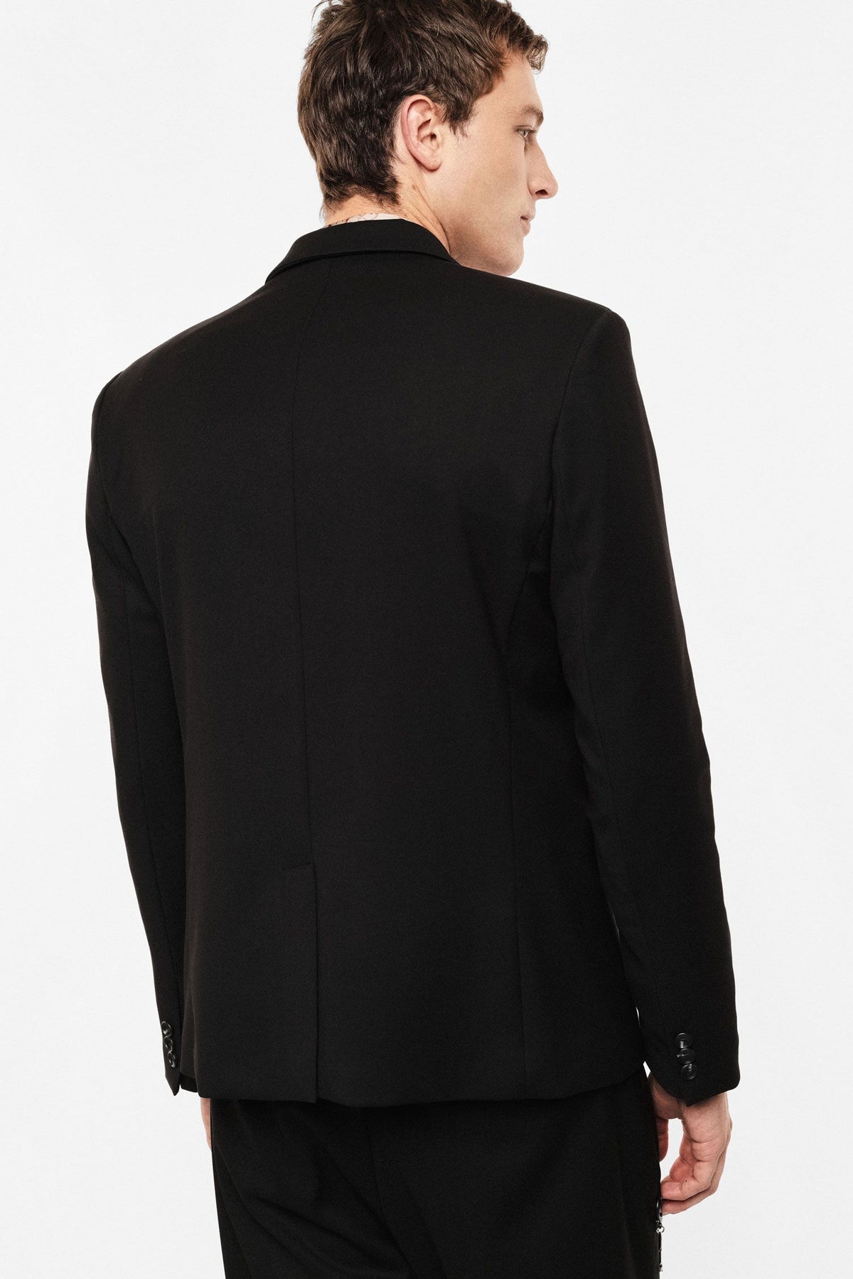 Blazer monopetto regular-fit con tasche a patta Nero Imperial JZ1EMBV