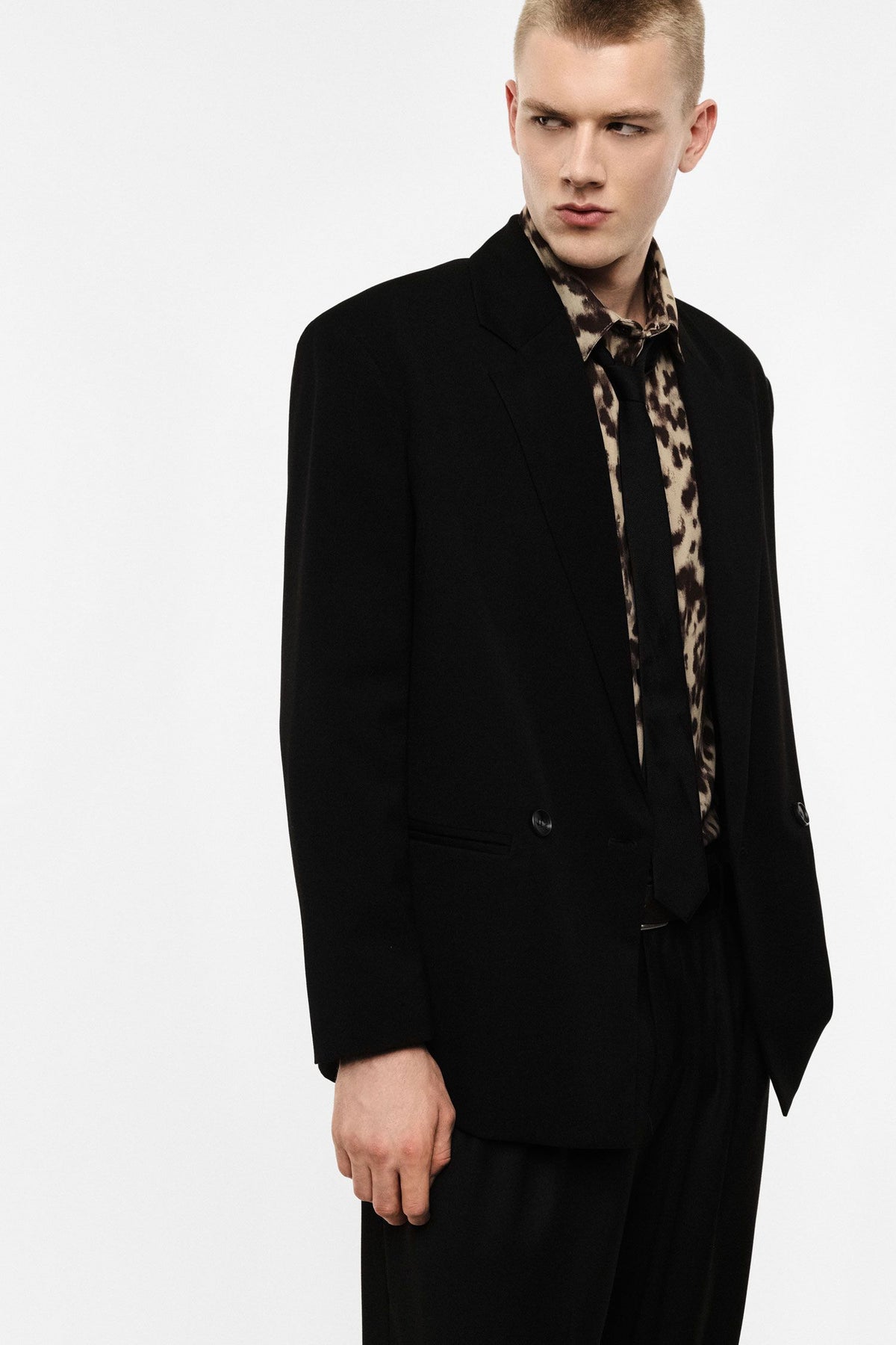 Blazer doppio petto regular-fit con tasche Nero Imperial JZ1MMBV