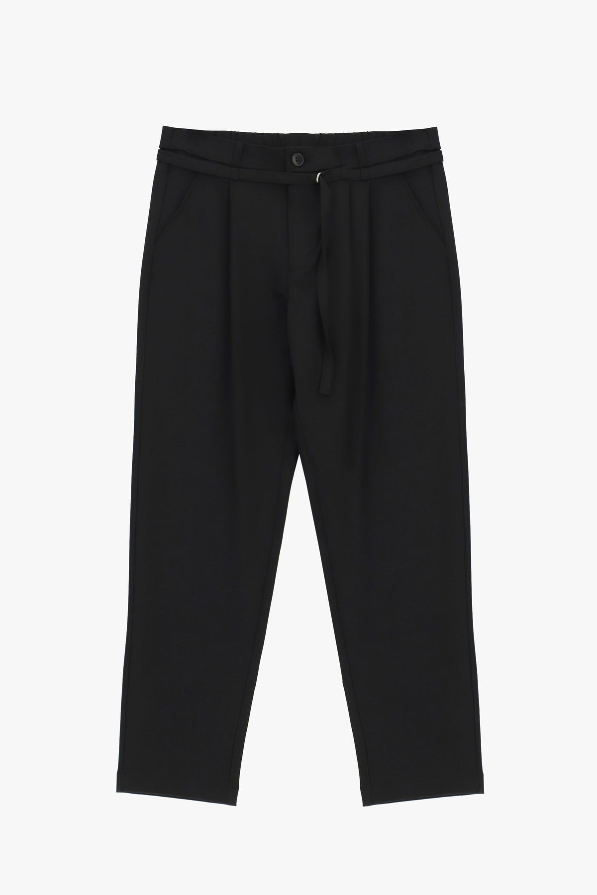 Pantaloni regular-fit con pince e cintura sottile Nero Imperial P89793D519
