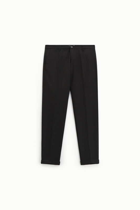 Pantaloni chino-fit con piega centrale Nero Imperial PD3JMBV