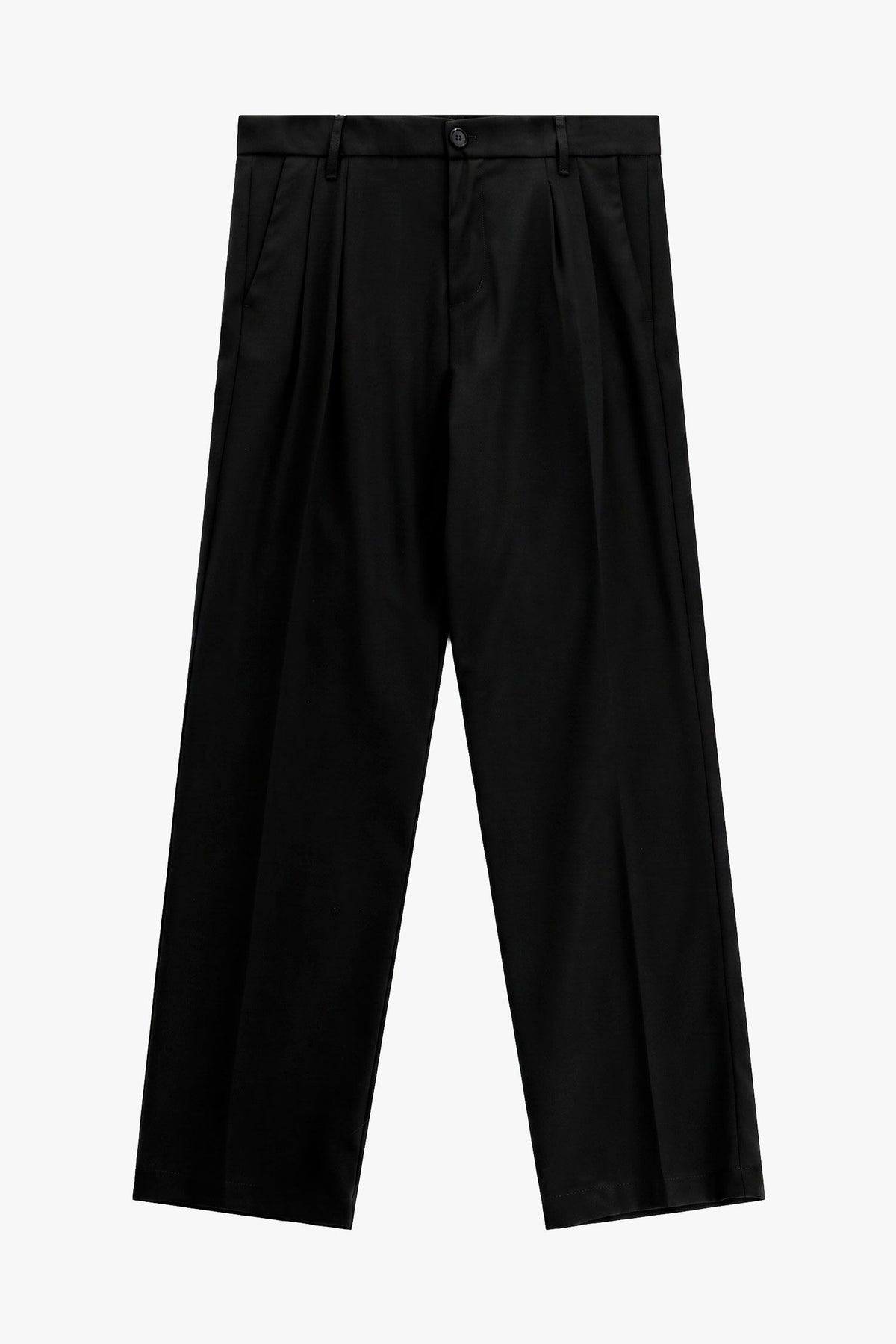Pantaloni regular-fit con pinces e tasche posteriori Nero Imperial PD3MMBV