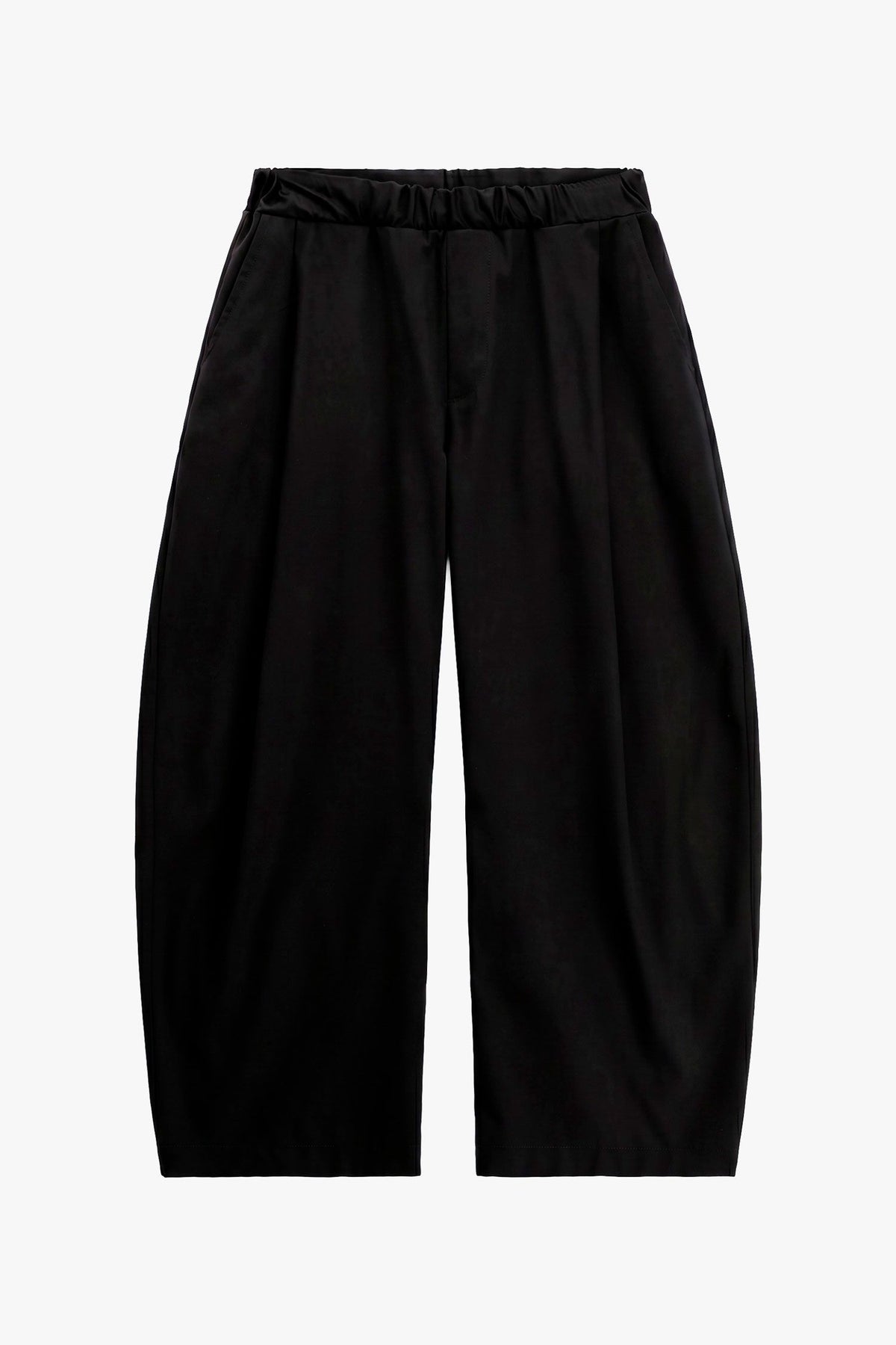 Pantaloni baggy-fit con pinces e vita elasticizzata Nero Imperial PE6YMBV