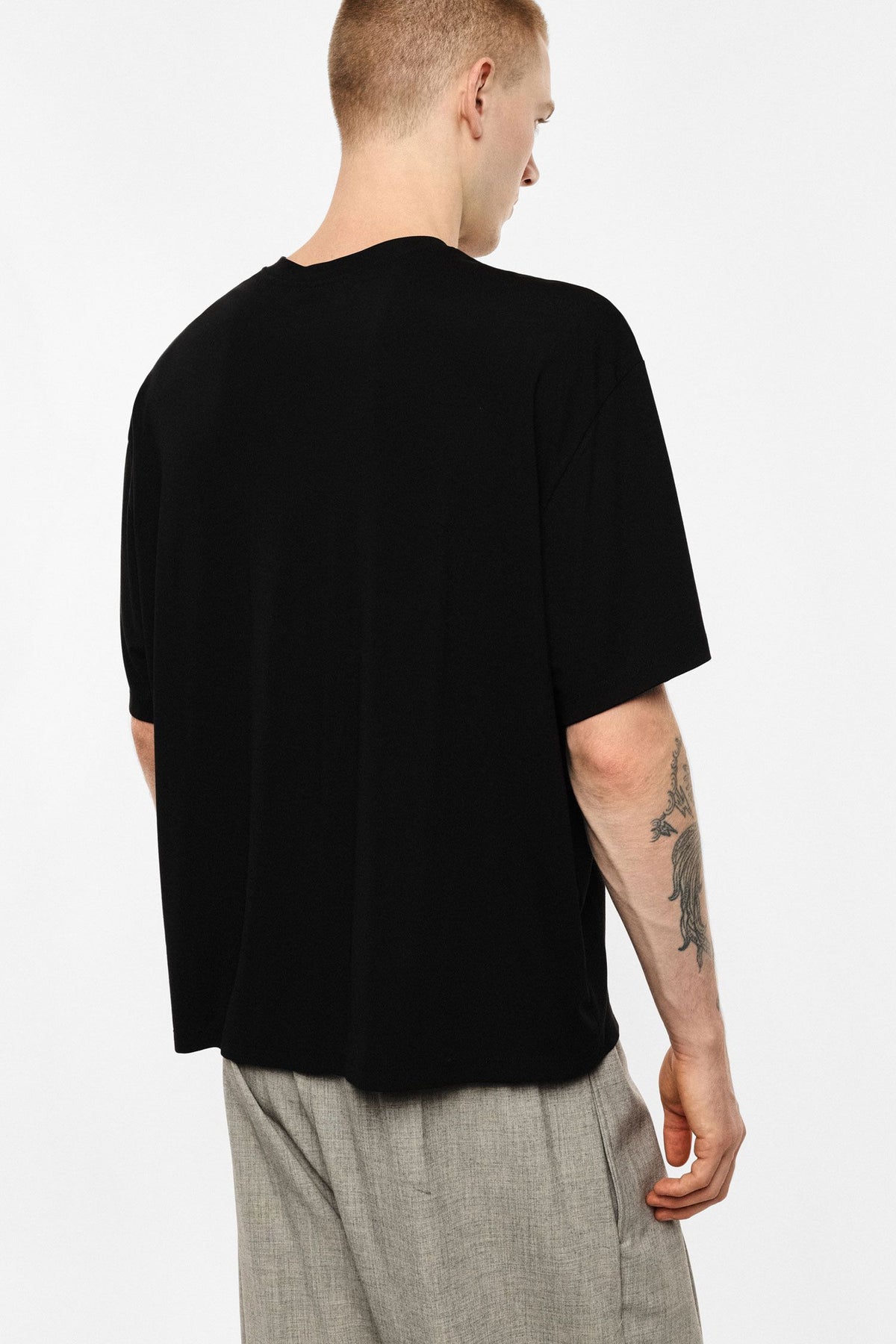 T-shirt regular-fit girocollo maniche corte Nero Imperial TY51MCH