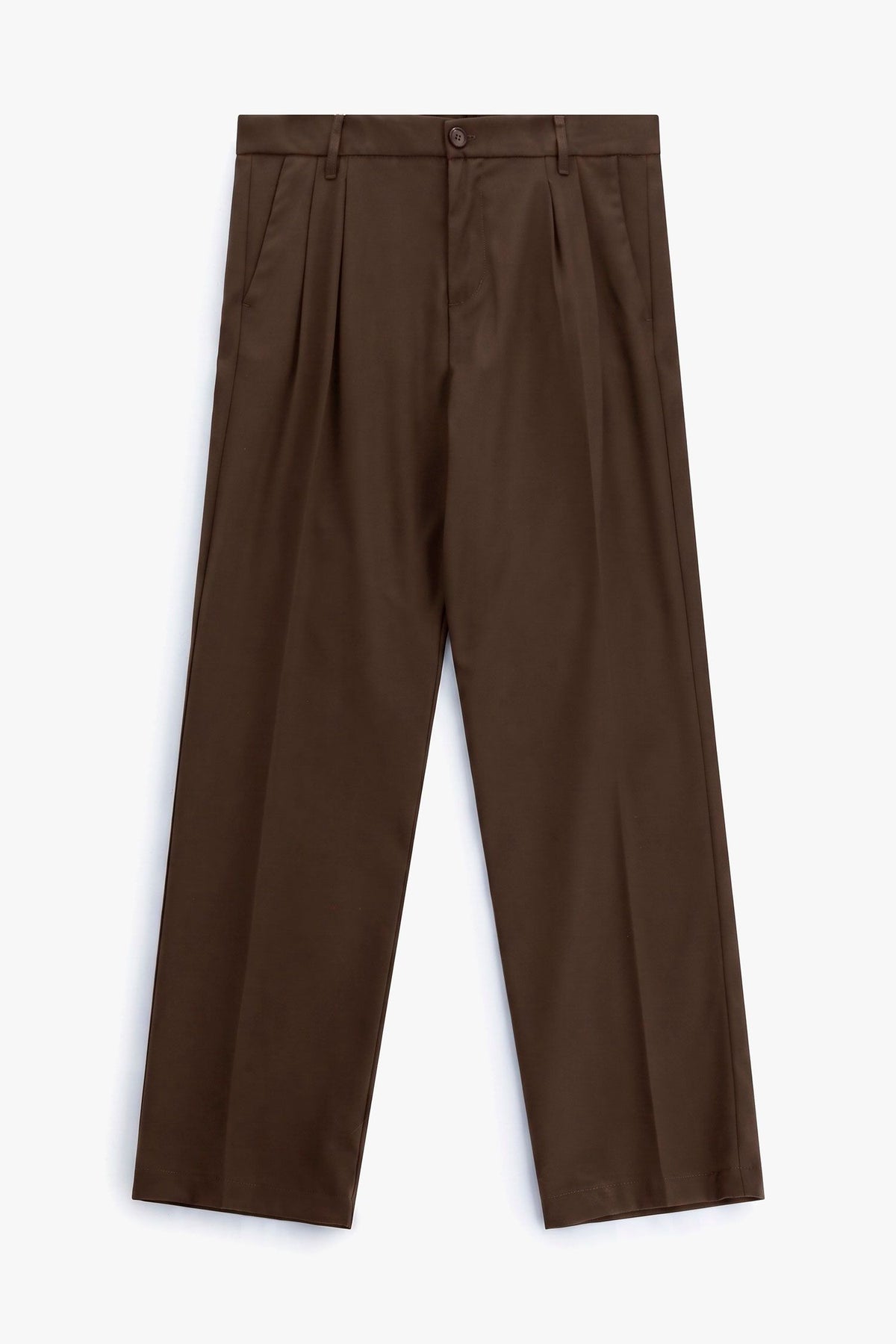 Pantaloni regular-fit con pinces e tasche posteriori Taupe Imperial PD3MMBV