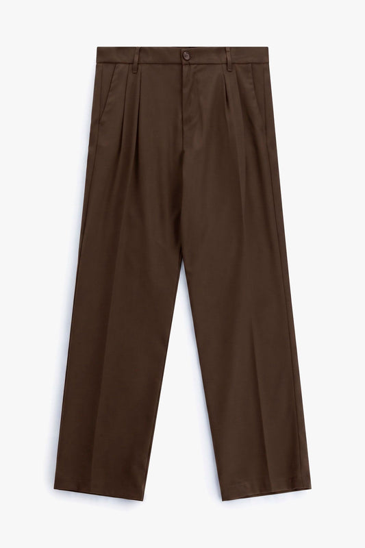 Pantaloni regular-fit con pinces e tasche posteriori Taupe Imperial PD3MMBV