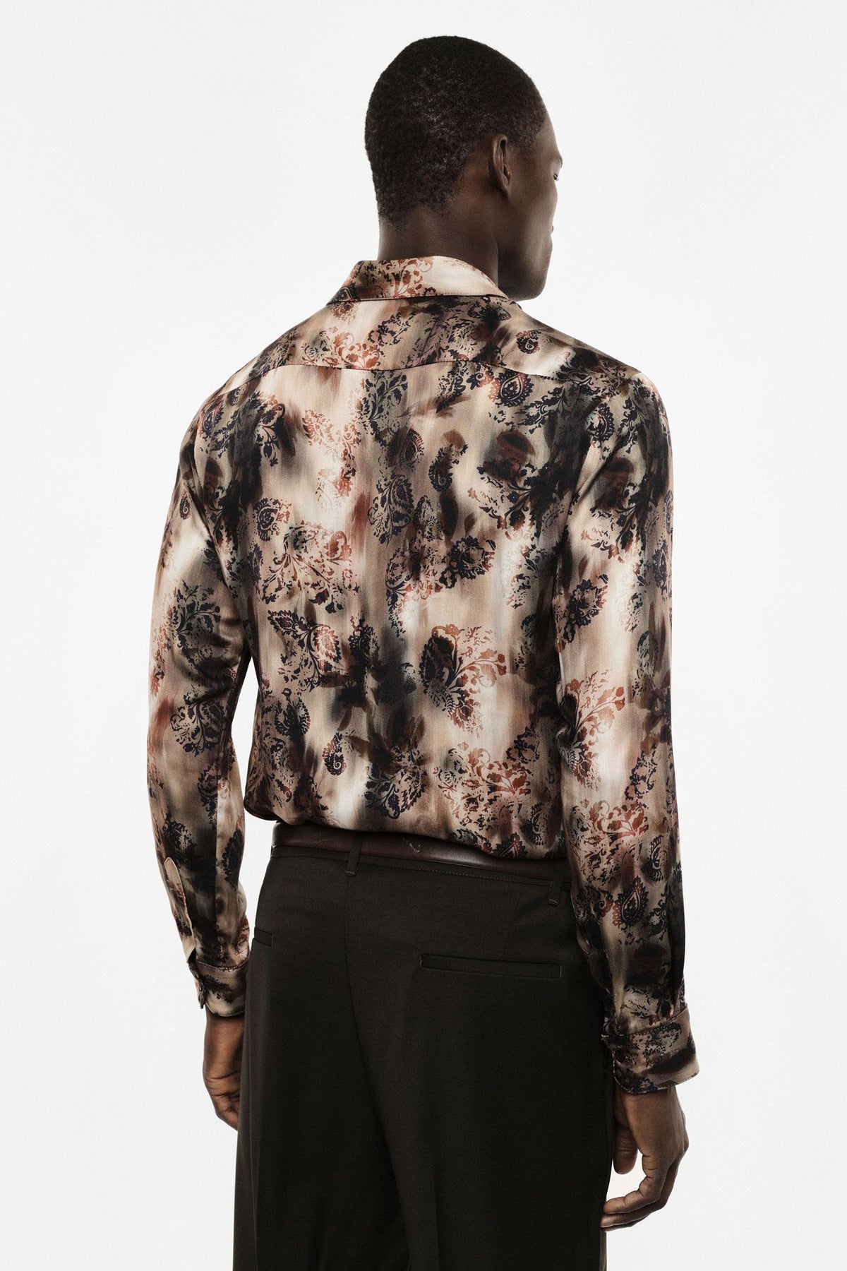 Camicia fantasia stampa floreale fit regolare Marrone/Beige Imperial CYT9MDC