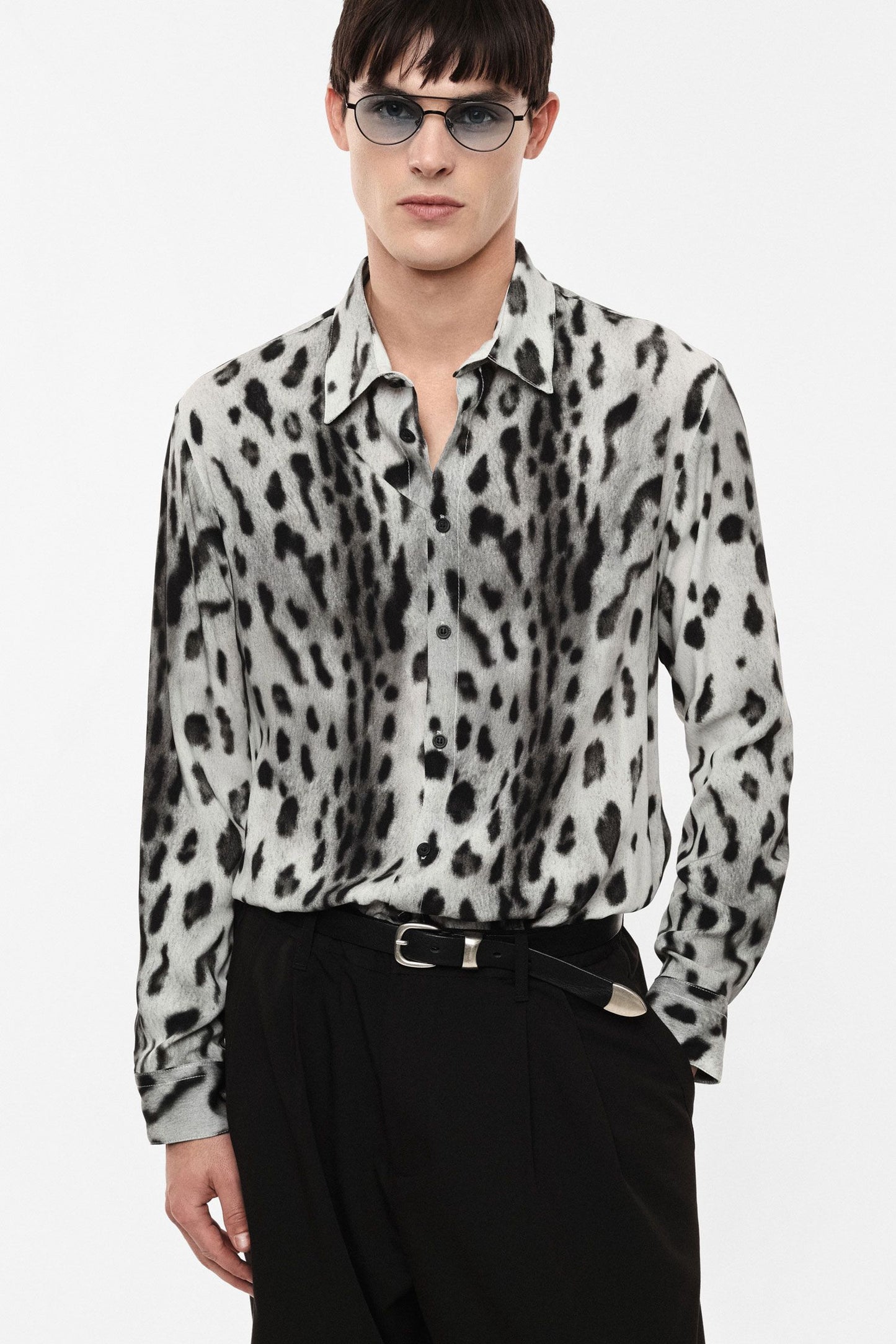 Camicia stampa maculata