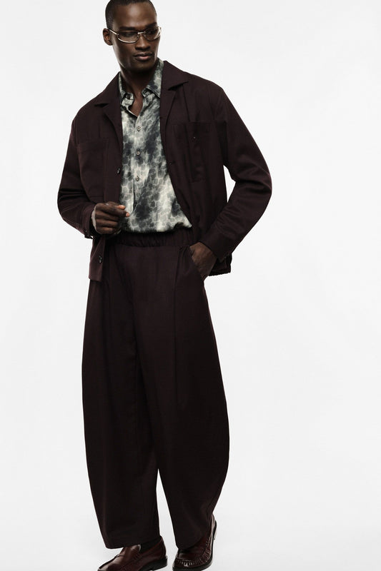 Pantaloni baggy-fit con pinces e vita elasticizzata Barbera Imperial PE6YMBV
