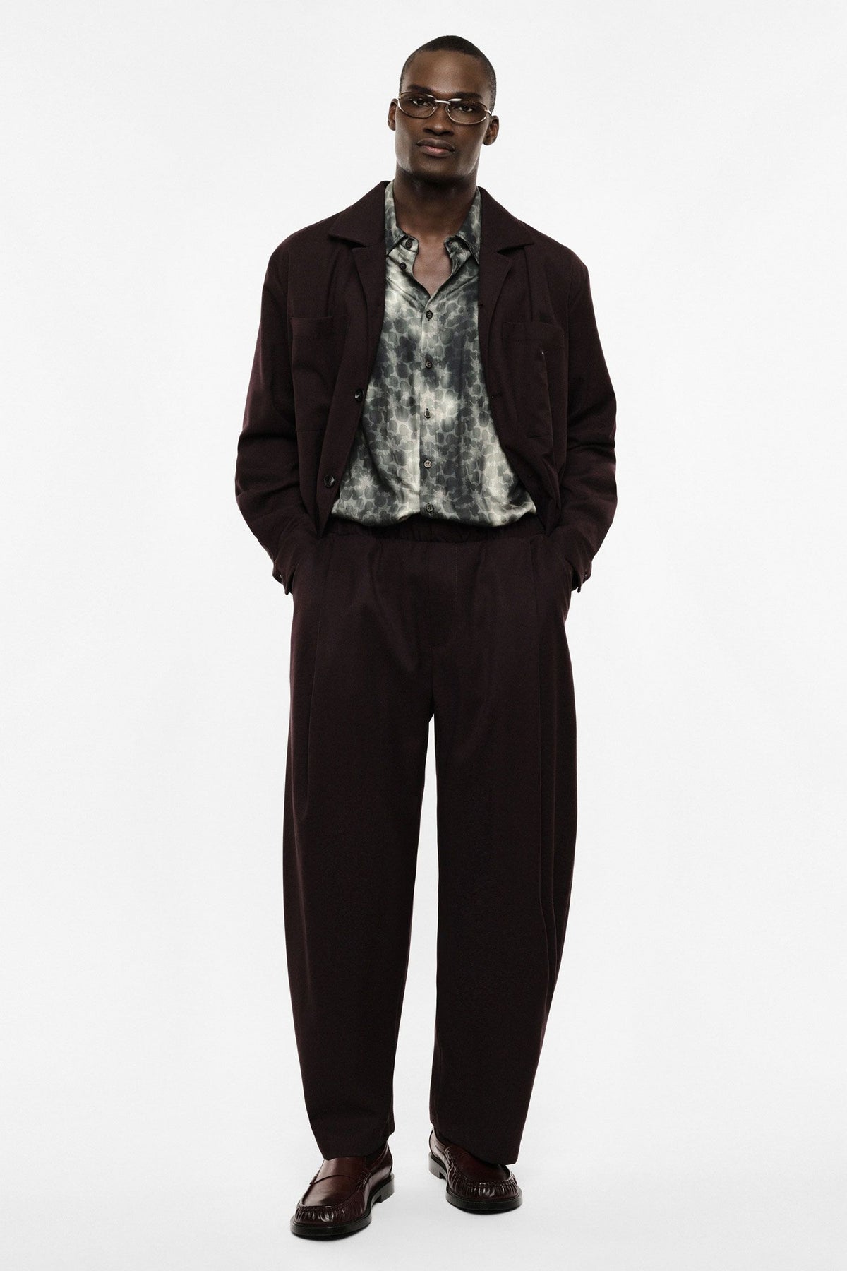 Pantaloni baggy-fit con pinces e vita elasticizzata Barbera Imperial PE6YMBV