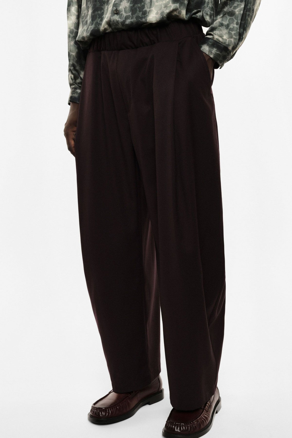 Pantaloni baggy-fit con pinces e vita elasticizzata Barbera Imperial PE6YMBV