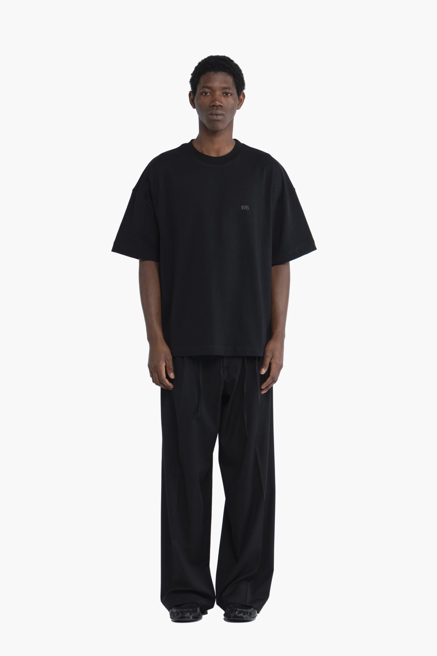 T-shirt oversize logo - Nero