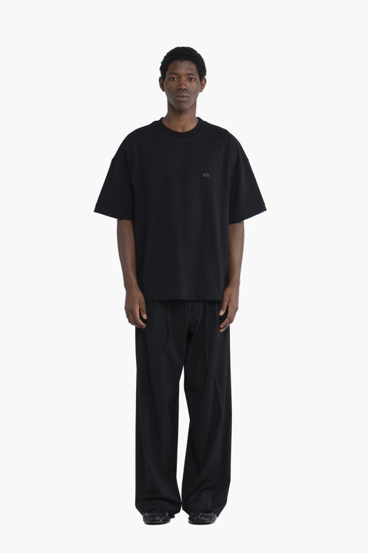 T-shirt oversize logo - Nero