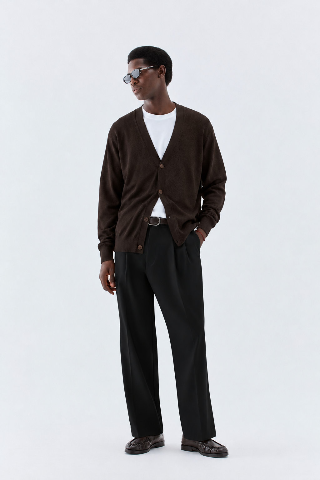 Cardigan in maglia rasata - Moro I’M BRIAN MA3815