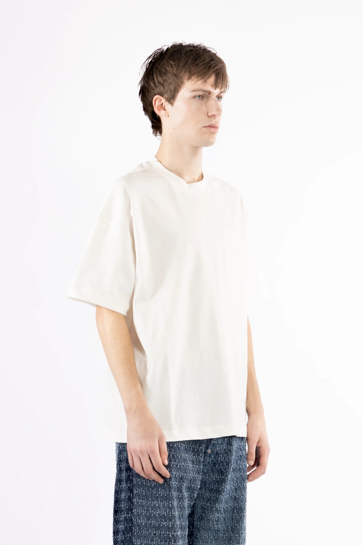 T-shirt oversize logo - Bianco
