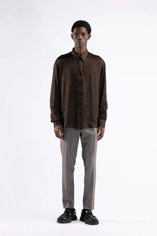 Camicia in viscosa fantasia