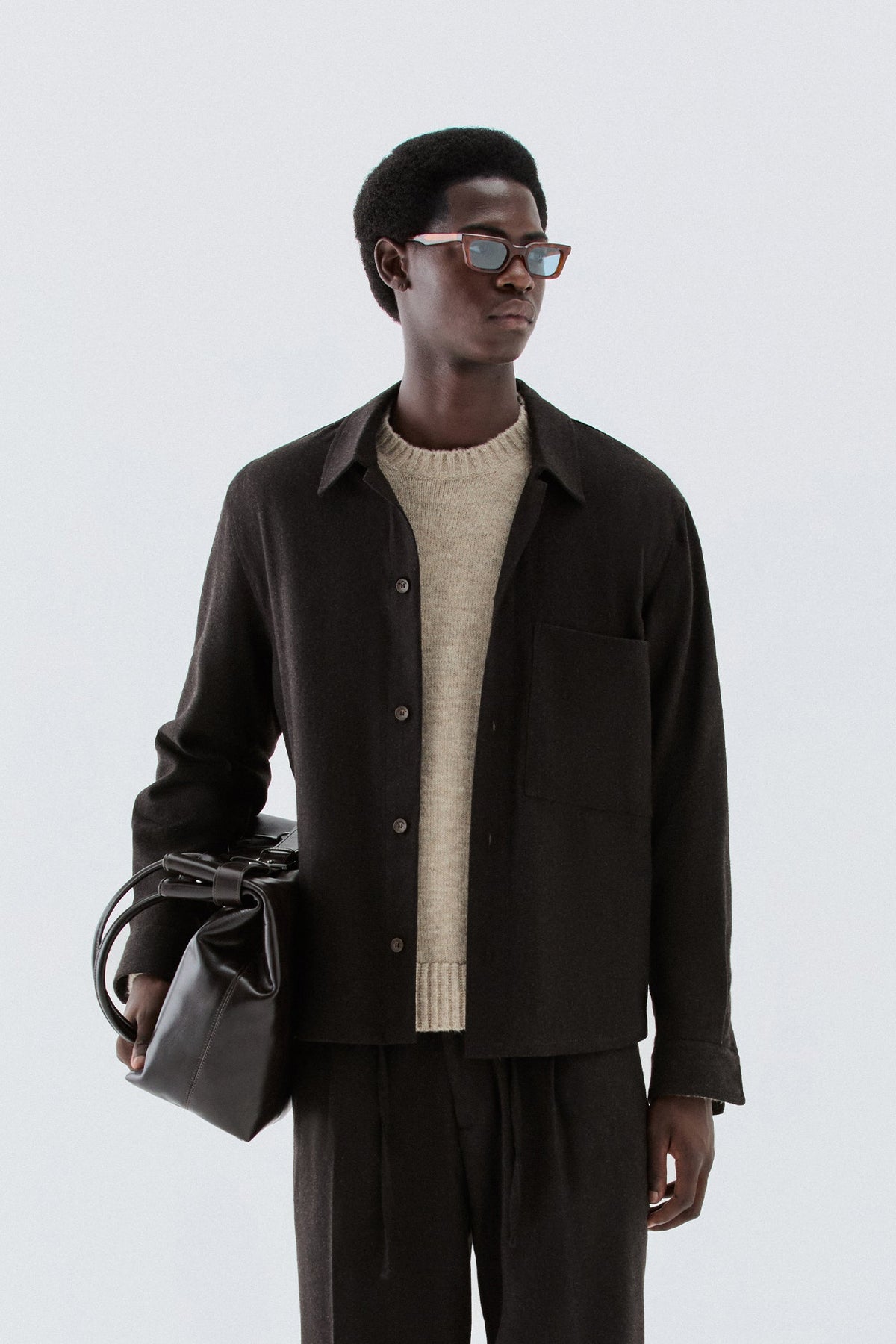 Overshirt in lana - Moro I’M BRIAN CA3829