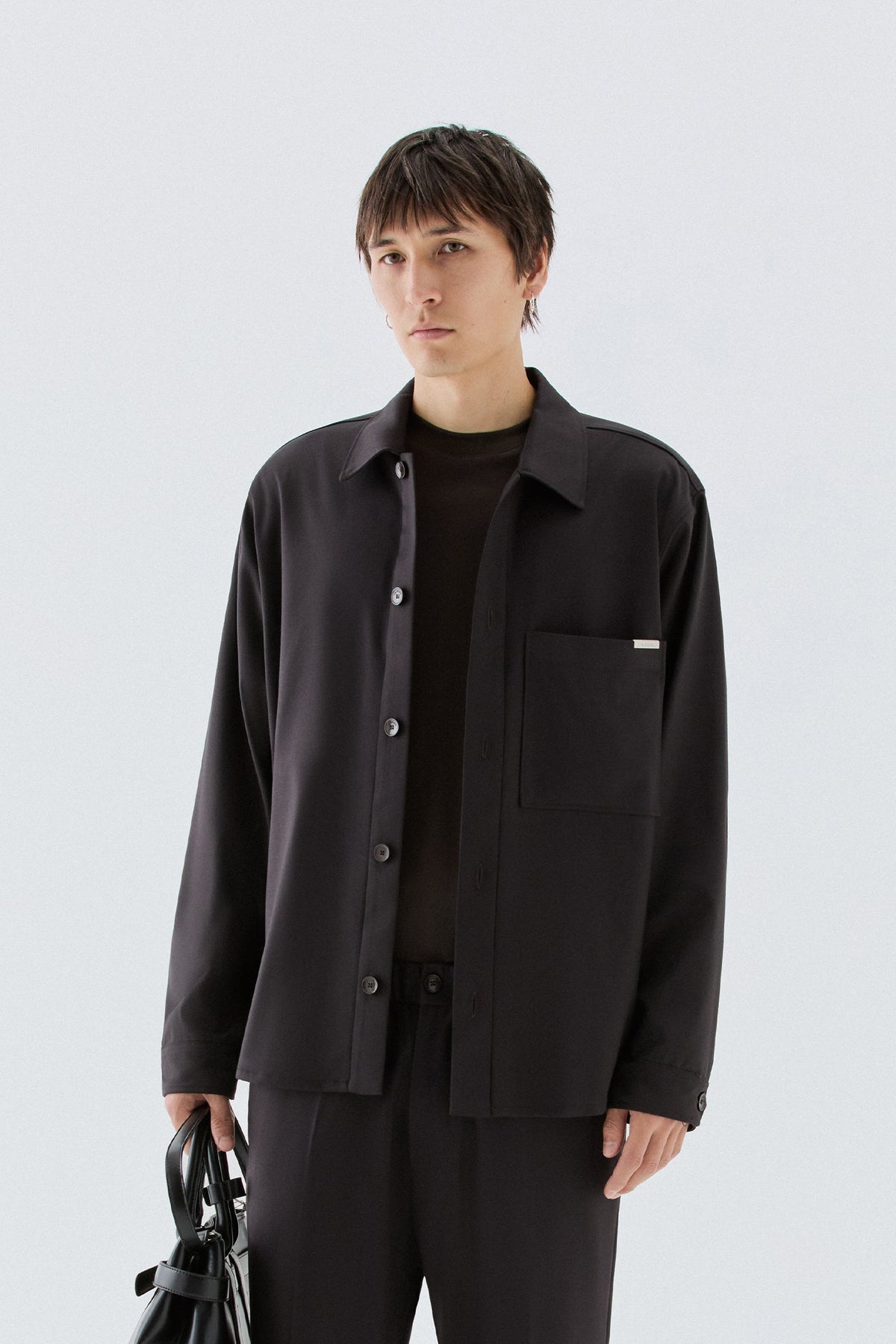 Overshirt con tasca - Moro I’M BRIAN CA3827