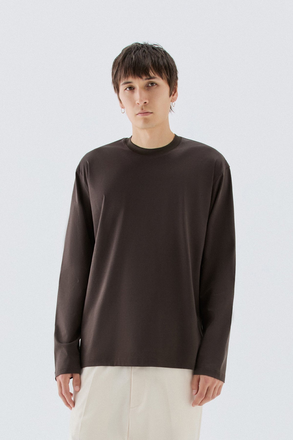 T-shirt in cotone mercerizzato - Moro I’M BRIAN TS3932