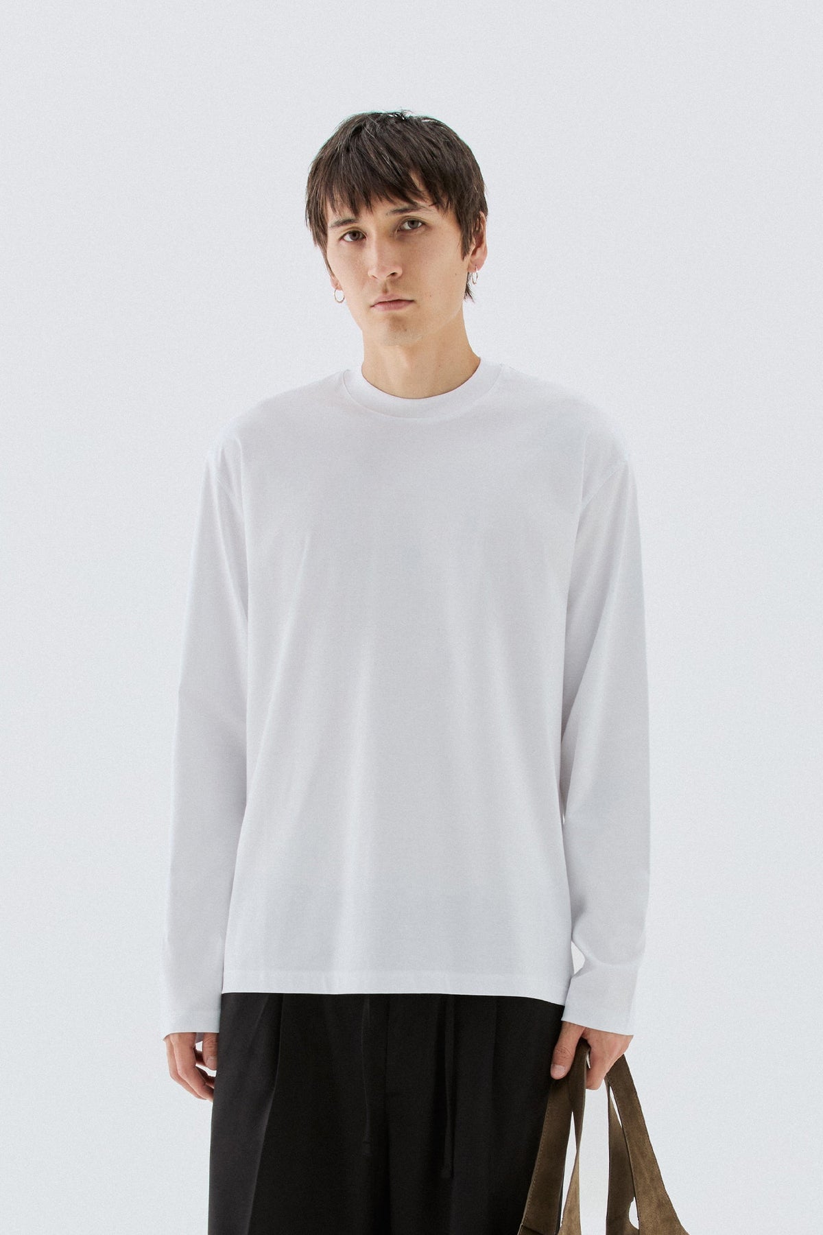 T-shirt in cotone mercerizzato - Bianco I’M BRIAN TS3932